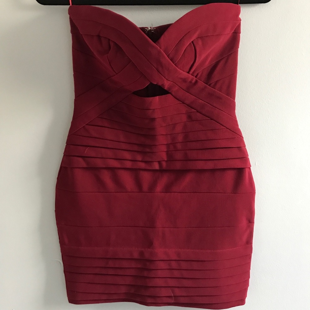 Tobi Strapless Bandage Dress